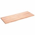 vidaXL Stolová doska bledohnedá 160x60x(2-4) cm ošetrený masívny dub