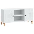 vidaXL TV skrinka Biela 102 x 34,5 x 50 cm Kompozitné drevo