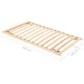vidaXL Lamelový posteľný rošt s 13 lamelami nastaviteľná hlava a nohy 100x200 cm