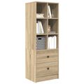 vidaXL Highboard so zásuvkou Sonoma dub 45,5 x 34 x 127 cm