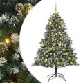 vidaXL Umelý vianočný stromček Zelená 180 cm PVC, plast a oceľ
