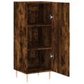 vidaXL Komoda dymový dub 34,5x34x90 cm spracované drevo