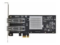 Startech 2-Port GbE SFP Network Card, PCIe 2.0 x1, Intel I350-AM2 2x 1GbE Controller, 1000BASE Copper/Fiber Optic, Dual-Port Gigabit Ethernet NIC, Desktop/Server Backplanes - Windows and Linux Compatible (P021GI-NETWORK-CARD) - Sieťový adaptér - PCIe 2.0 - Gigabit SFP x 2 - čierna