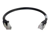 Patch kábel - RJ-45 (M) do RJ-45 (M) - 3 m - STP - CAT 6a - lisovaný, prevedenie bez hrbolčekov, licna - čierna
