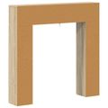vidaXL Rám krbu Dub sonoma 102 x 18 x 100,5 cm Kompozitné drevo