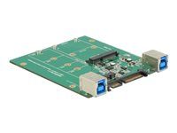 Řadič úložiště - mSATA, M.2 - M.2 Card / mSATA - SATA 3Gb/s, USB 3.1 (Gen 2)