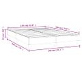 vidaXL Posteľný rám s boxspringom tmavohnedá 140x190 cm látka