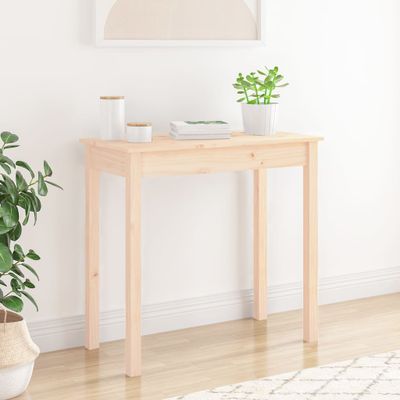 vidaXL Konzolový stolík 80x40x75 cm masívne borovicové drevo