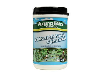 Prípravok na likvidáciu vláknitých rias v jazierku AGROBIO 1kg