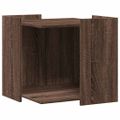 vidaXL Uzavretý box na stelivo, hnedý dub 53x53x51cm, kompozitné drevo