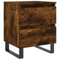 vidaXL Nočný stolík dymový dub 40x35x50 cm kompozitné drevo