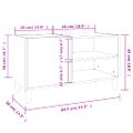 vidaXL Skrinka na platne betónovosivá 84,5x38x48 cm kompozitné drevo