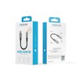 Forever adaptér audio AJC-01 jack 3,5 mm - USB-C čierny