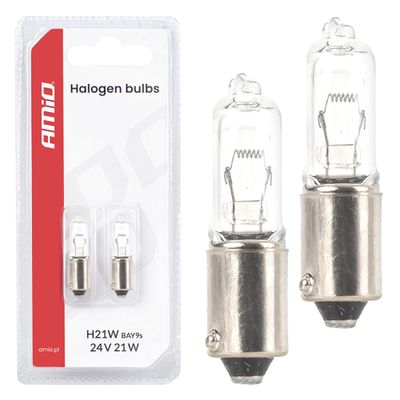 Halogenová žárovka H21W 24V 21W BAY9S AMiO-05023