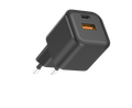 Setty wall charger USB-A + USB-C 35W LSGaN-AC-351 black