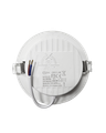 Q-101P LED panel 6W 660lm 4000K biely - kruhový vstavaný Qtec