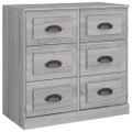 vidaXL Komoda sivá sonoma 70x35,5x67,5 cm spracované drevo