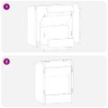 vidaXL Kŕmidlo pre králiky Čierna 33,5 x 25,5 x 45,5 cm 3 kg
