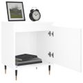 vidaXL Nočné skrinky 2 ks vysoký lesk biele 40x30x50 cm kompoz. drevo