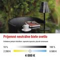 LED stolná lampa GRACE, dobíjacia