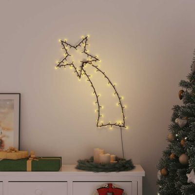 vidaXL Vianočné osvetlenie silueta padajúcej hviezdy 115 LED diód