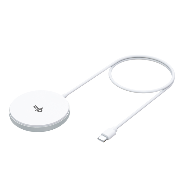 Forever MAWC-300 magnetická bezdrôtová nabíjačka Qi2 15W strieborná