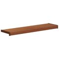 vidaXL Parapetné dosky Hnedé drevo 100 x 25 x 4,5 cm PVC