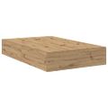 vidaXL Rám postele s úložným prostorem s dverami Remeselný dub 120 cm