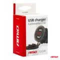 Nabíjačka 2xUSB 12/24V MOD-06 AMiO-02856