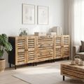 vidaXL Úložné skrine 3 ks 180 x 33 x 75 cm Masívne mango drevo