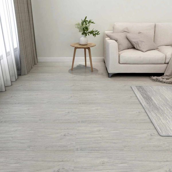 vidaXL Podlahové dosky 5,11 m² 55 pcs PVC Šedá a drevo