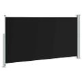 vidaXL Zaťahovacia bočná markíza na terasu 170x300 cm, čierna