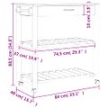 vidaXL Kuchynský vozík MONZA 84x40x88,5 cm borovicový masív