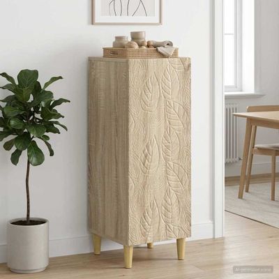 vidaXL Servírovacia skriňa Dub sonoma 33 x 34,5 x 90 cm