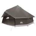 vidaXL Tipi stan 12-miestny Hnedá Šedá Polyester a oceľ