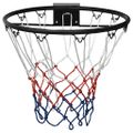vidaXL Basketbalový kôš čierny 45 cm oceľ