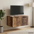 vidaXL Nástenná TV skrinka Nástenný Staré drevo 59,5 x 41 x 30 cm