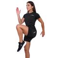 Dámske bežecké šortky 2in1 Pulse Black - GymBeam, veľkosť S, veľkosť oblečenia S