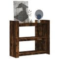 vidaXL Konzolový stolík dymový dub 100x35x90 cm kompozitné drevo