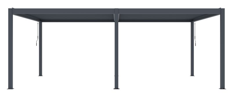 Bioklimatická pergola G21 Austin Premium 6x4 m, antracitová hliníková