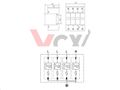 Prepäťová ochrana VCX L1-4-C AC trieda T2 (C) 4P 20kA Professional
