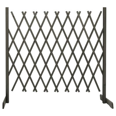 vidaXL Záhradný mriežkový plot sivý 180x100 cm masívne jedľové drevo