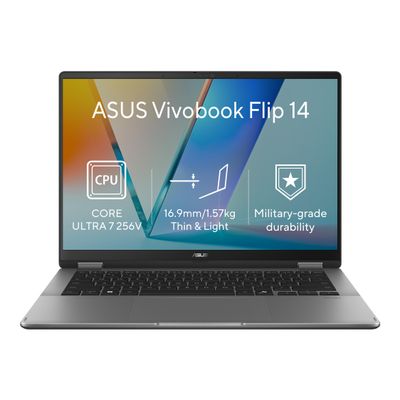 ASUS Vivobook 14 Flip/TP3407SA-OLED147WZ/U7-256V/14''/WUXGA/T/16GB/1TB/Intel int/W11H/Gray/2R