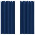 vidaXL Záclony na zatemnenie s krúžkami 2 ks Tmavomodrá 260 x 140 cm