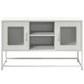 vidaXL TV skrinka biela 100,5x39x60,5 cm oceľ