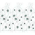 vidaXL Záhradný plot 3 ks Zelená 112 x 39,5 cm Oceľ