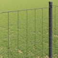 vidaXL Euro plot 1,5 x 10 m Železo potiahnuté PVC Sivá