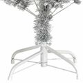 vidaXL Vianočný stromček Strieborná 120 cm PET