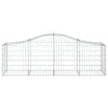 vidaXL Oblúkový gabionový kôš 3 ks 200x50x60/80 cm pozinkované železo