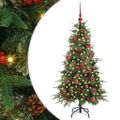 vidaXL Umelý Sklápací Vianočný Stromček Zelená 150 cm PE a PVC